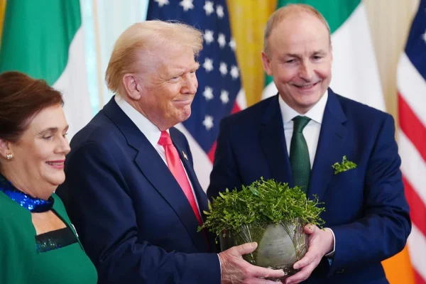 What will Trump say during bilateral events with the Taoiseach?