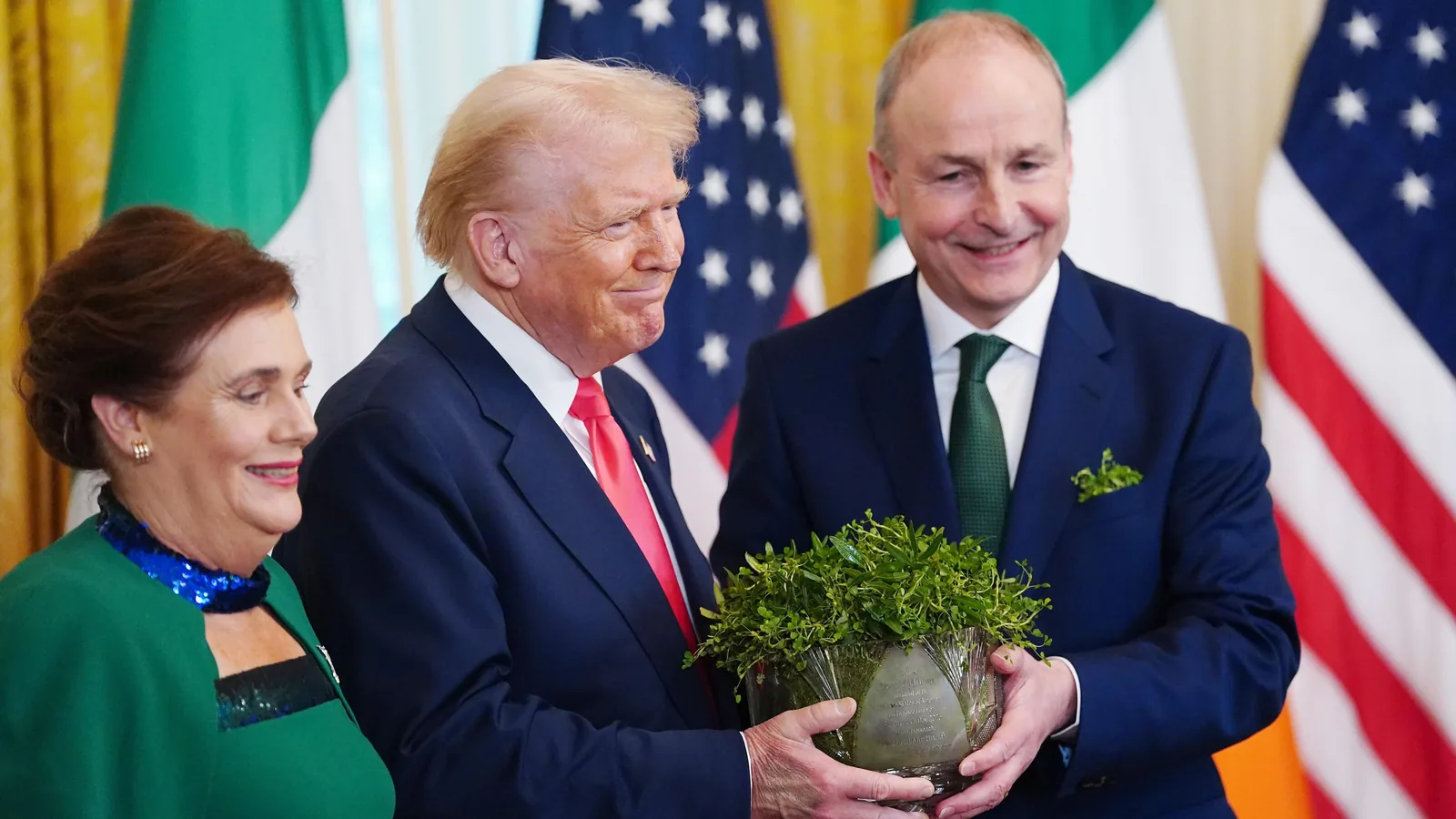 What will Trump say during bilateral events with the Taoiseach?