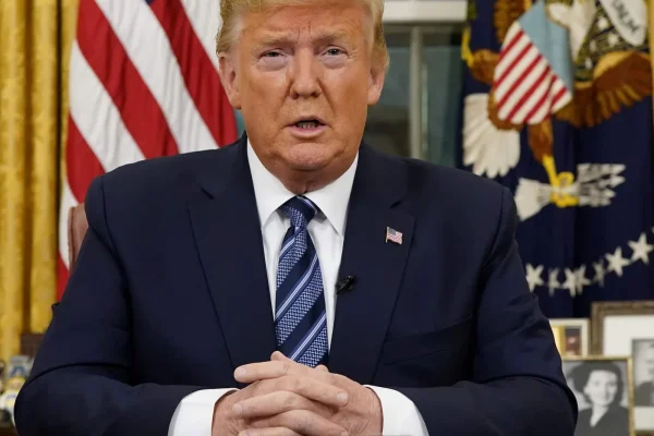 What will Trump say during Address to the Nation on April 1?